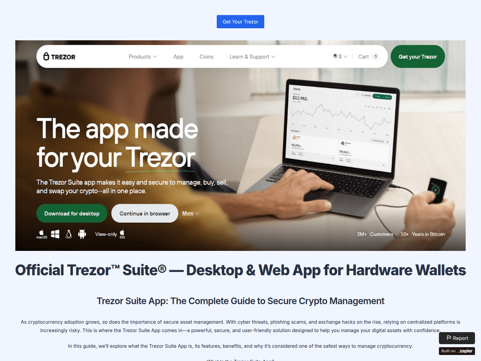 Forensic screenshot of suiteapp.zapier.app
