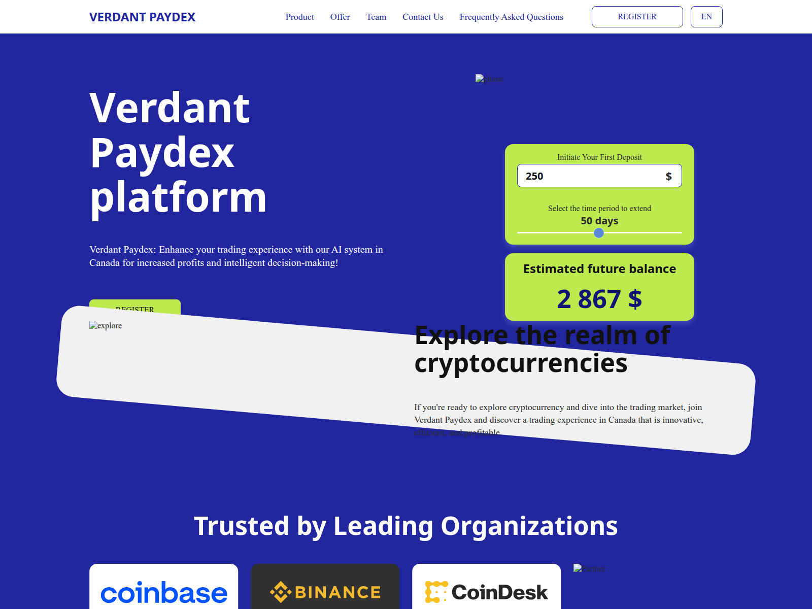 Screenshot of verdant-paydex.com