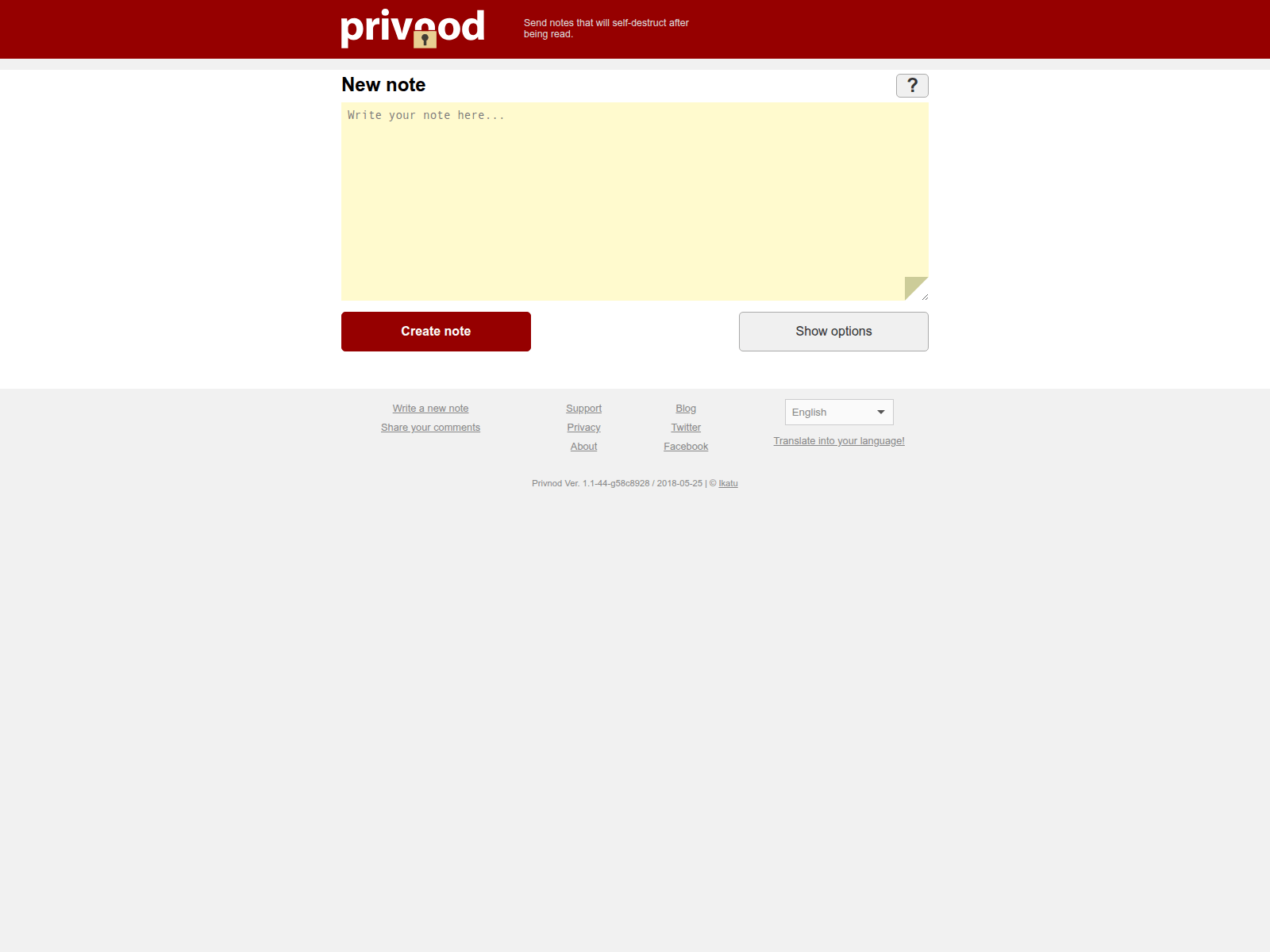 Screenshot of privnod.com