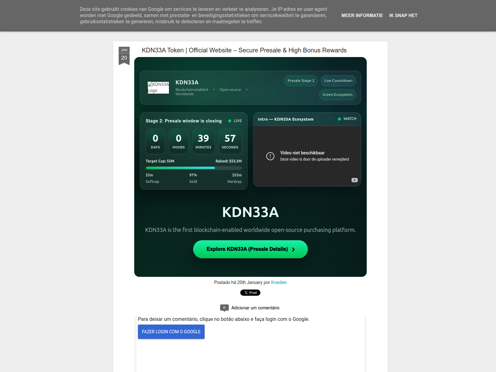 Forensic screenshot of kdn33a.blogspot.com