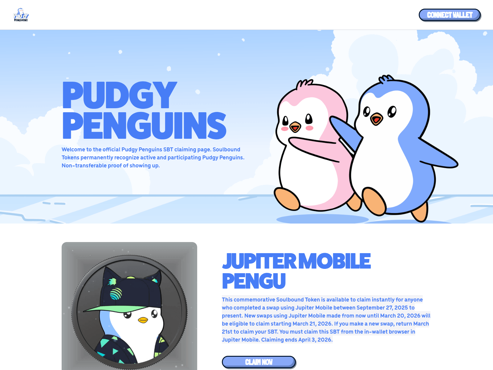 Screenshot of sbts.pubgypenguins.com