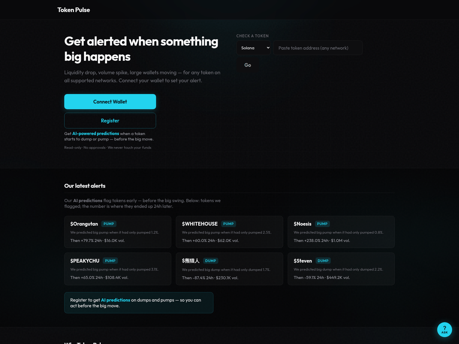 Screenshot of tpulse.fun
