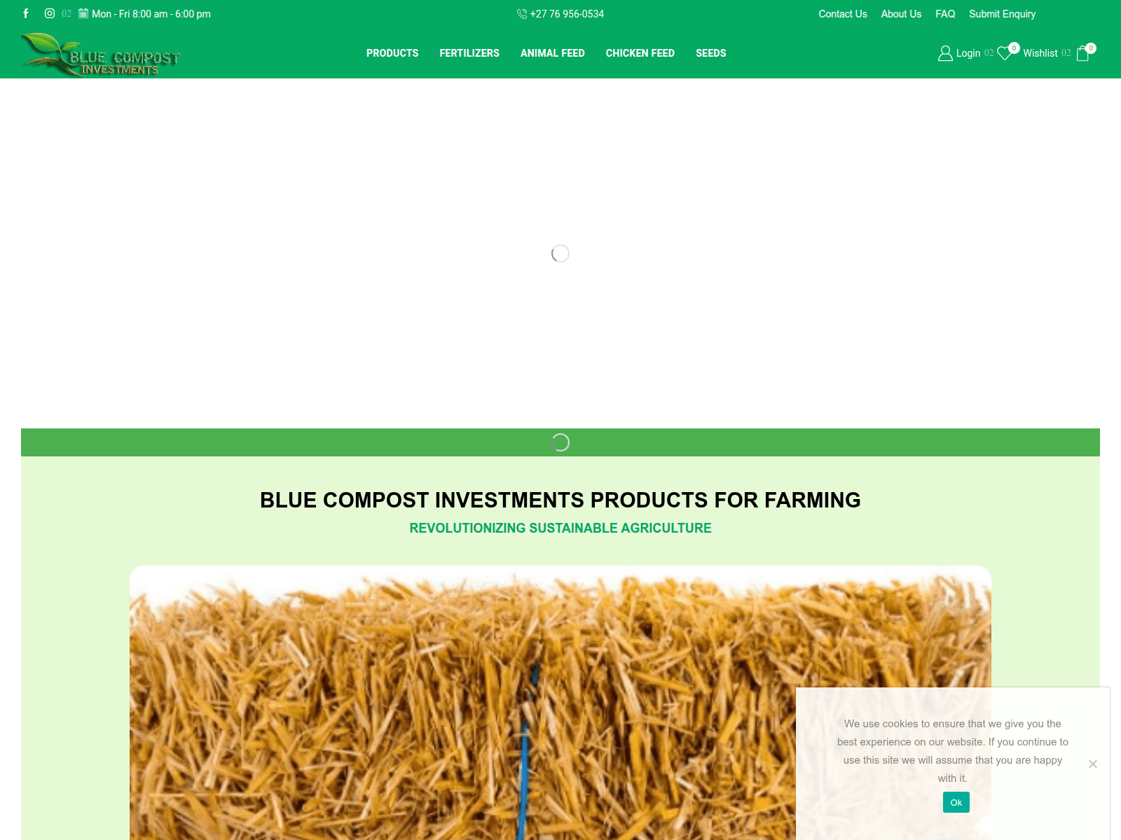 Screenshot of bluecompostinvestments.com