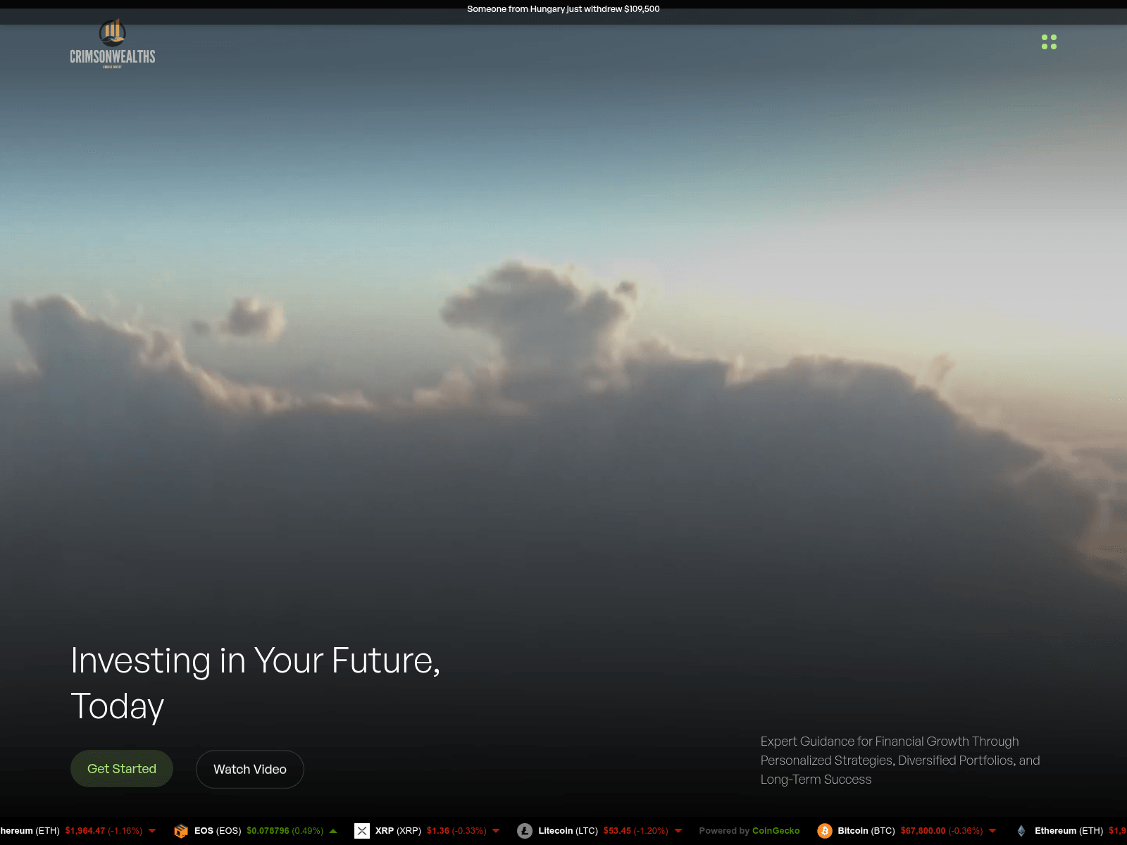 Screenshot of crimsonwealths.com