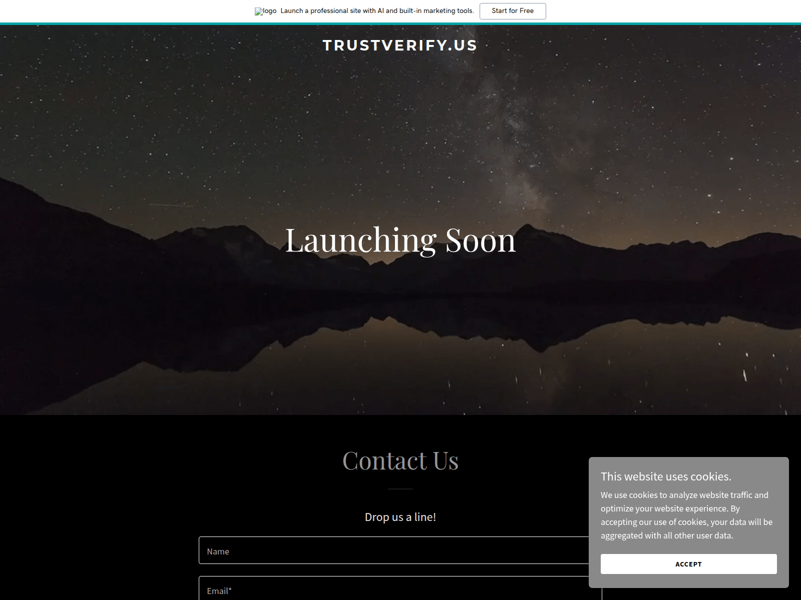 Screenshot of trustverify.us