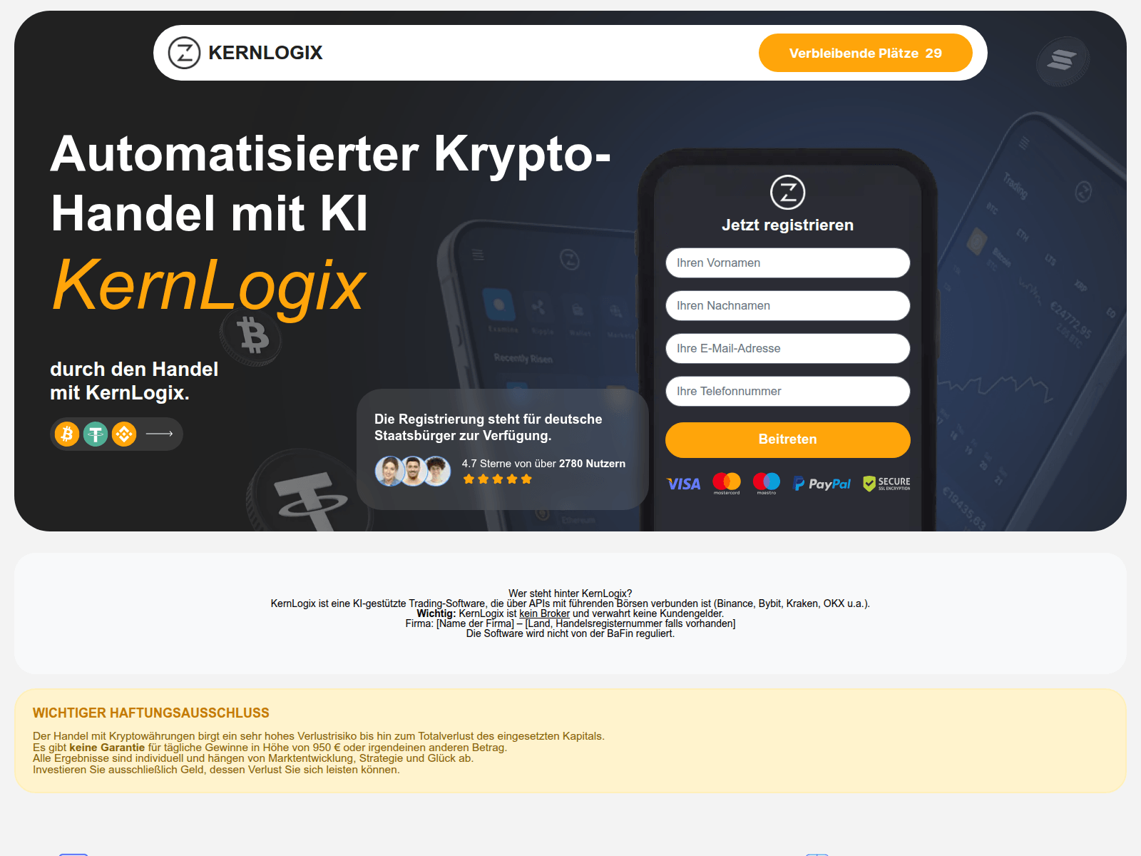 Screenshot of kernlogiks.com
