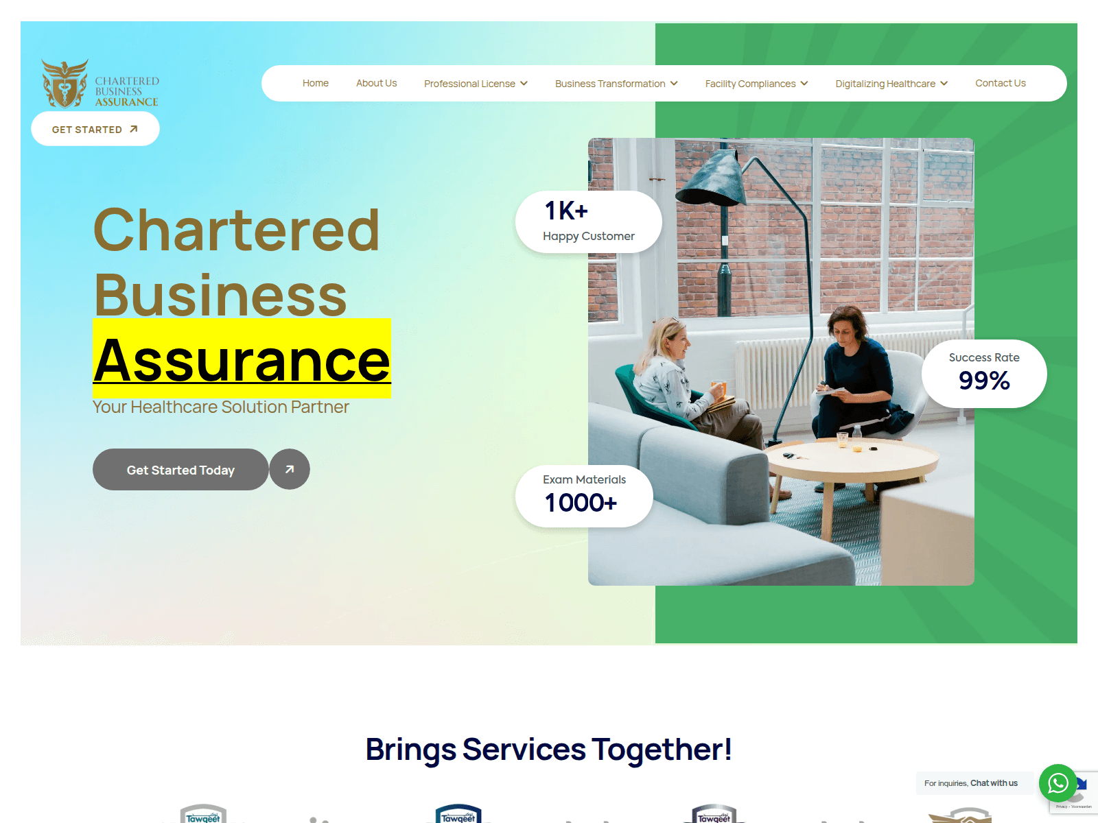 Screenshot of cbassurance.co.uk