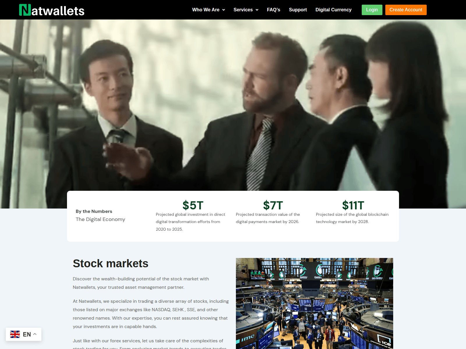Screenshot of natwallets.com