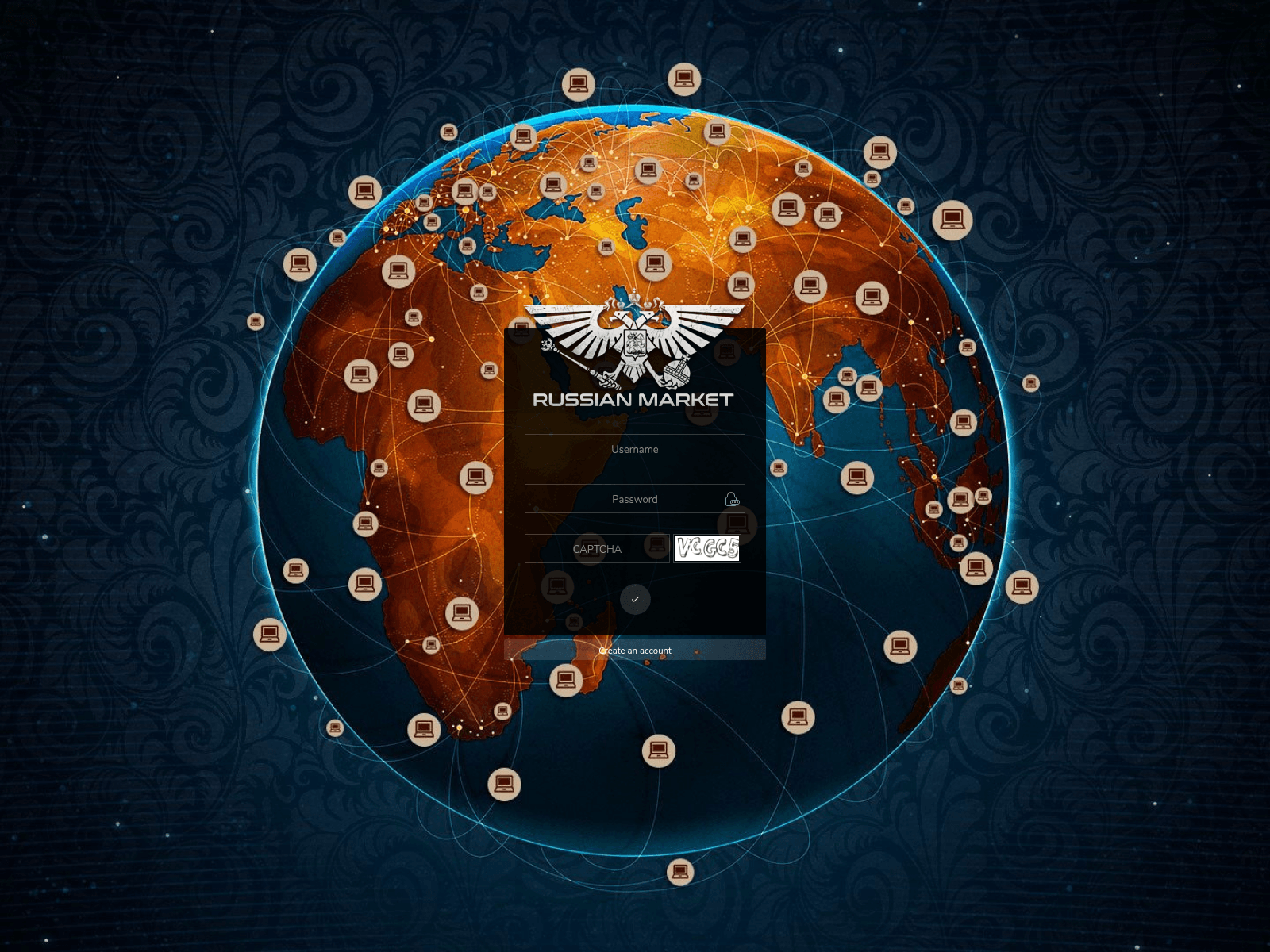 Forensic screenshot of russiannarket.to