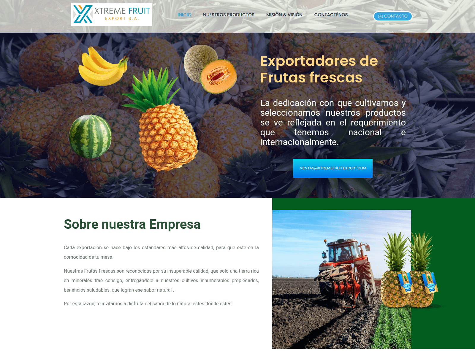 Screenshot of xtremefruitexport.com
