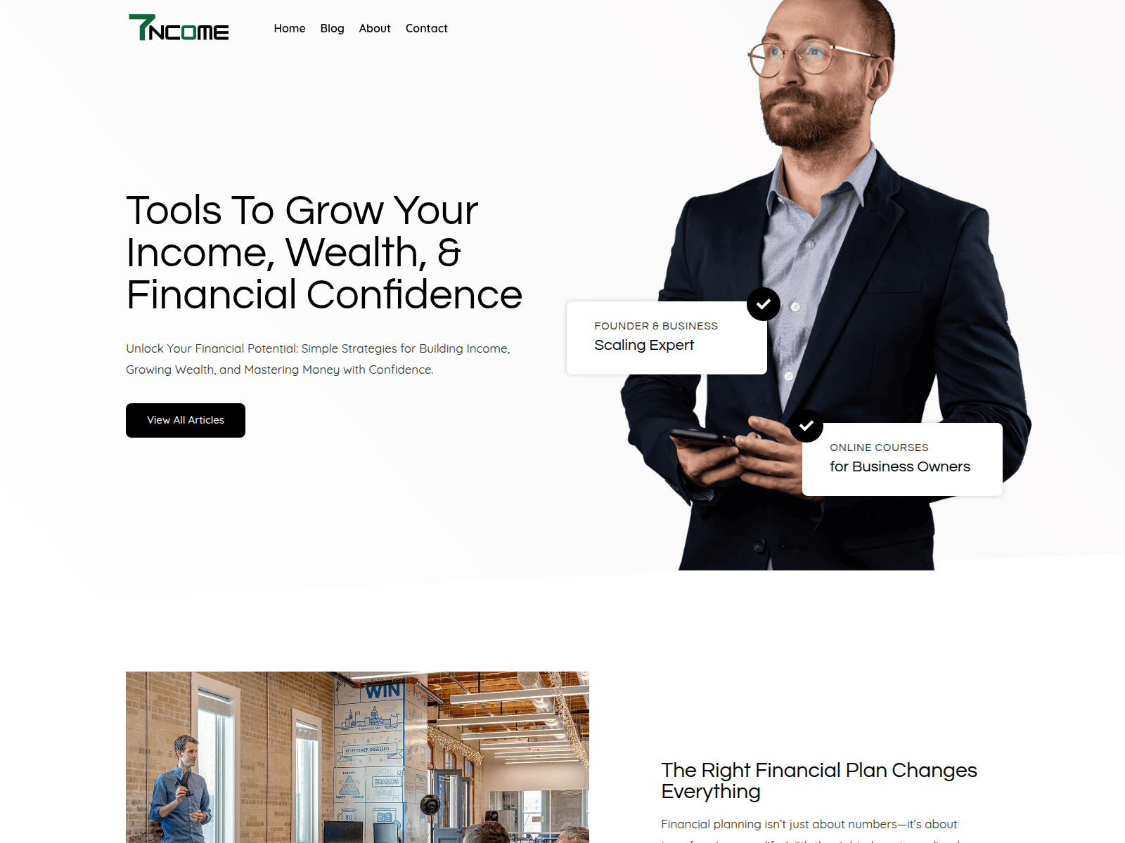 Screenshot of sevenincome.com