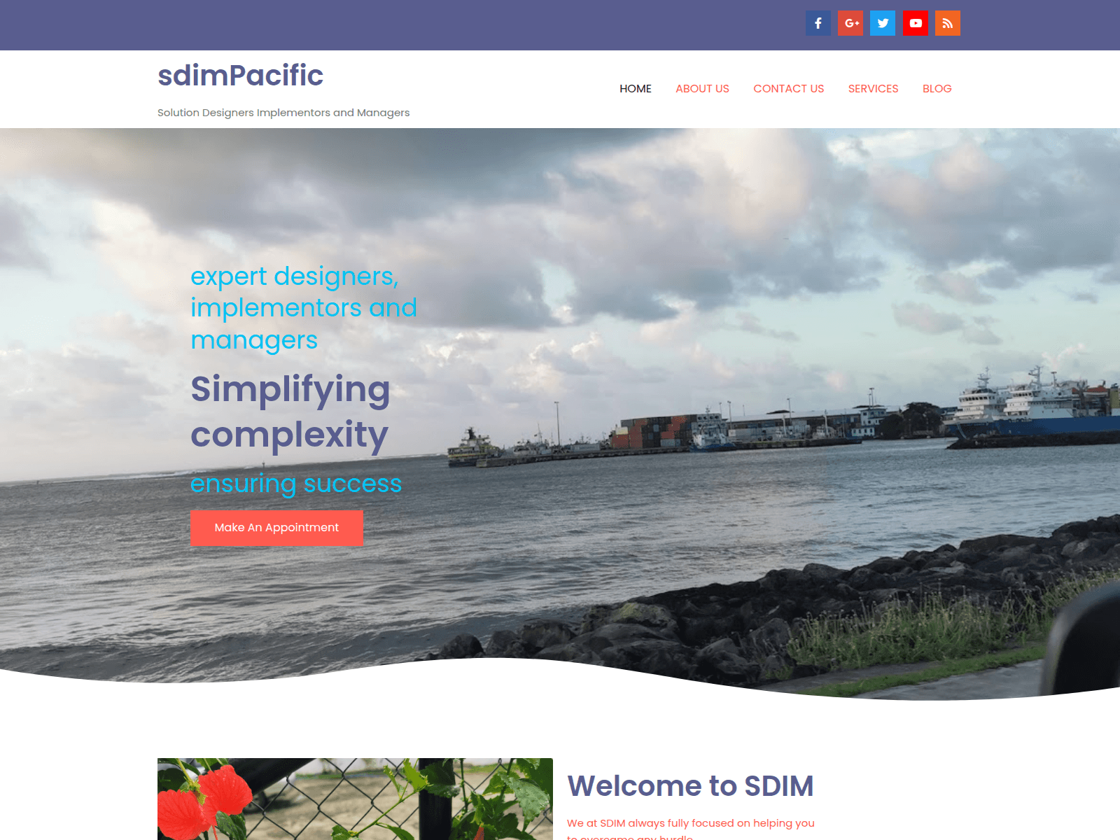 Screenshot of sdimpacific.com