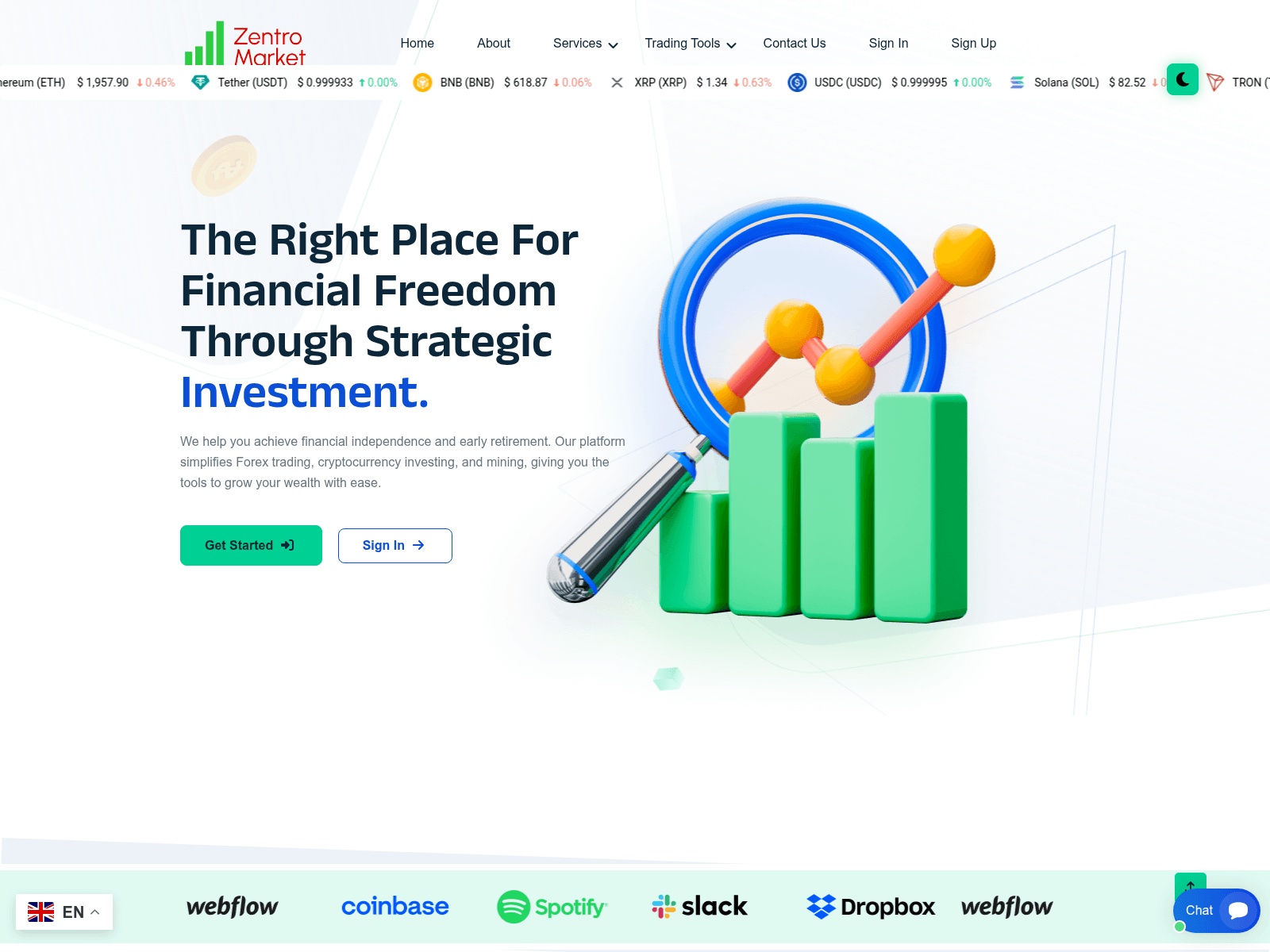 Screenshot of zentromaket.live