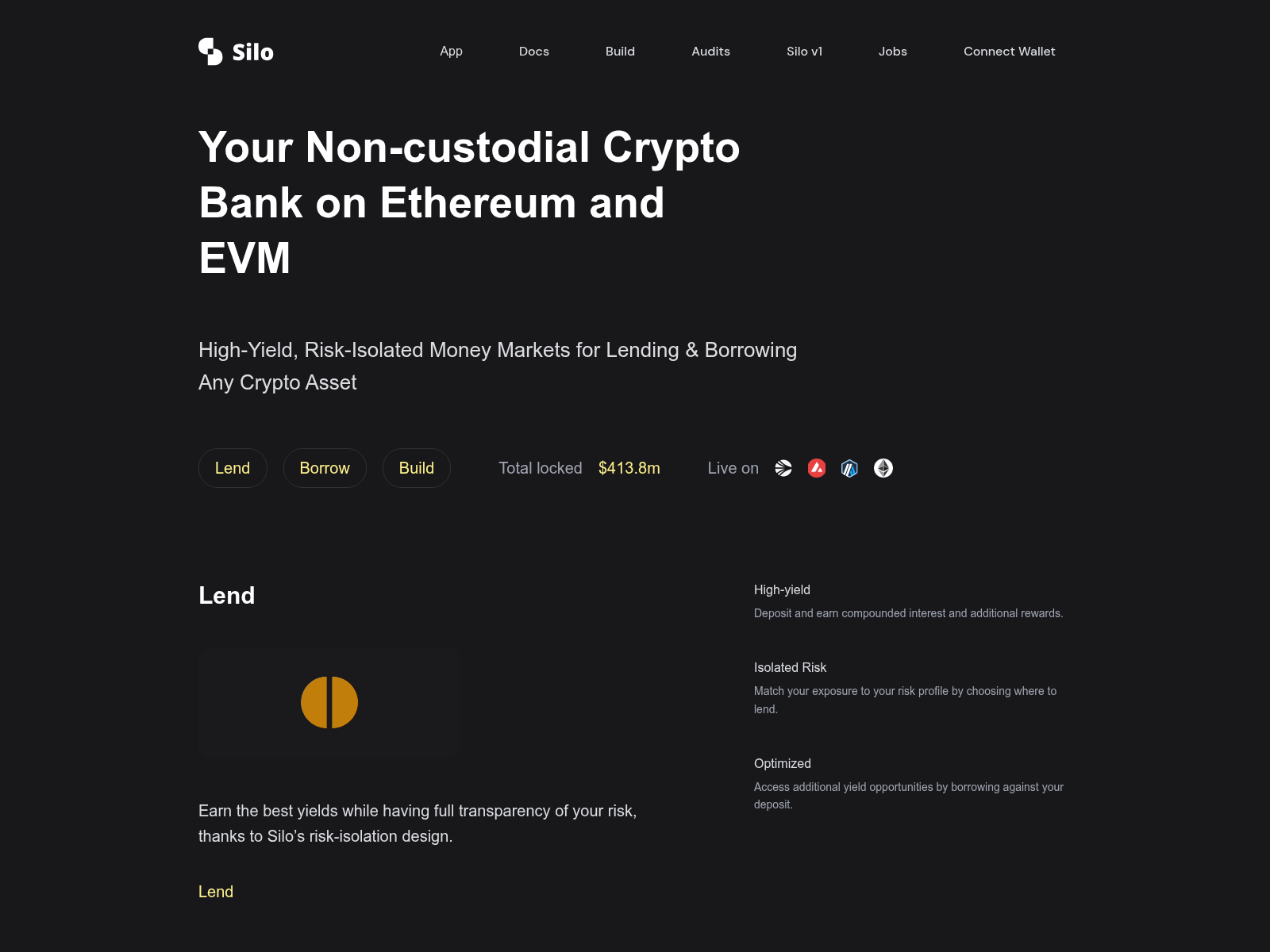 Screenshot of app.sliofinance.ink