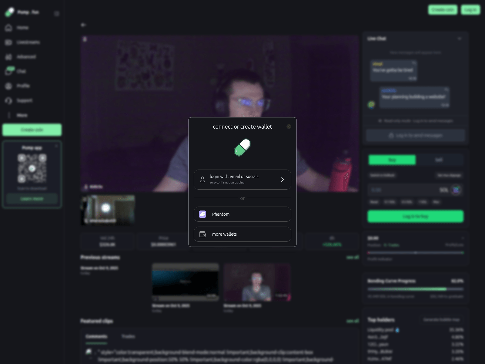 Forensic screenshot of pump.fun-watch.dev