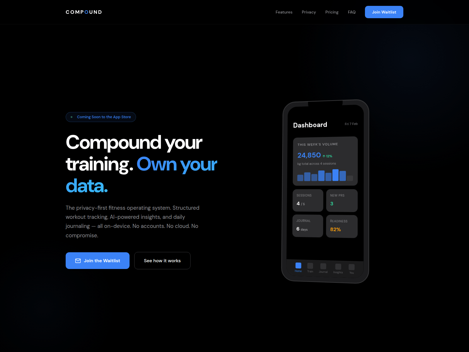 Screenshot of compound-app.com