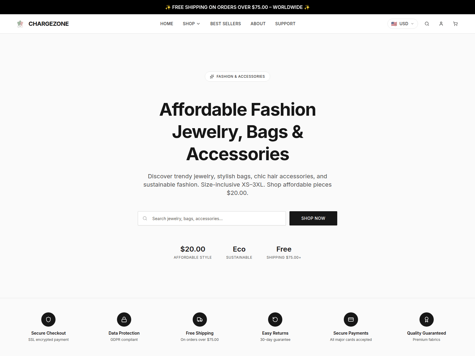 Screenshot of chargezonerefill.media