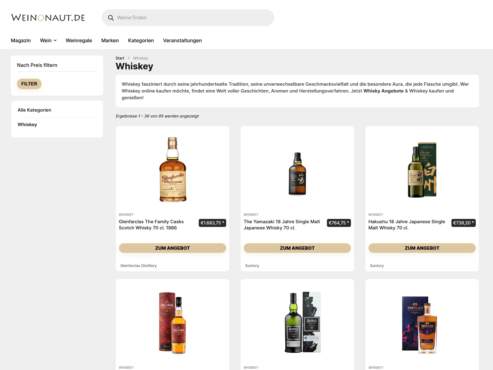 Screenshot of whiskymuseum.at