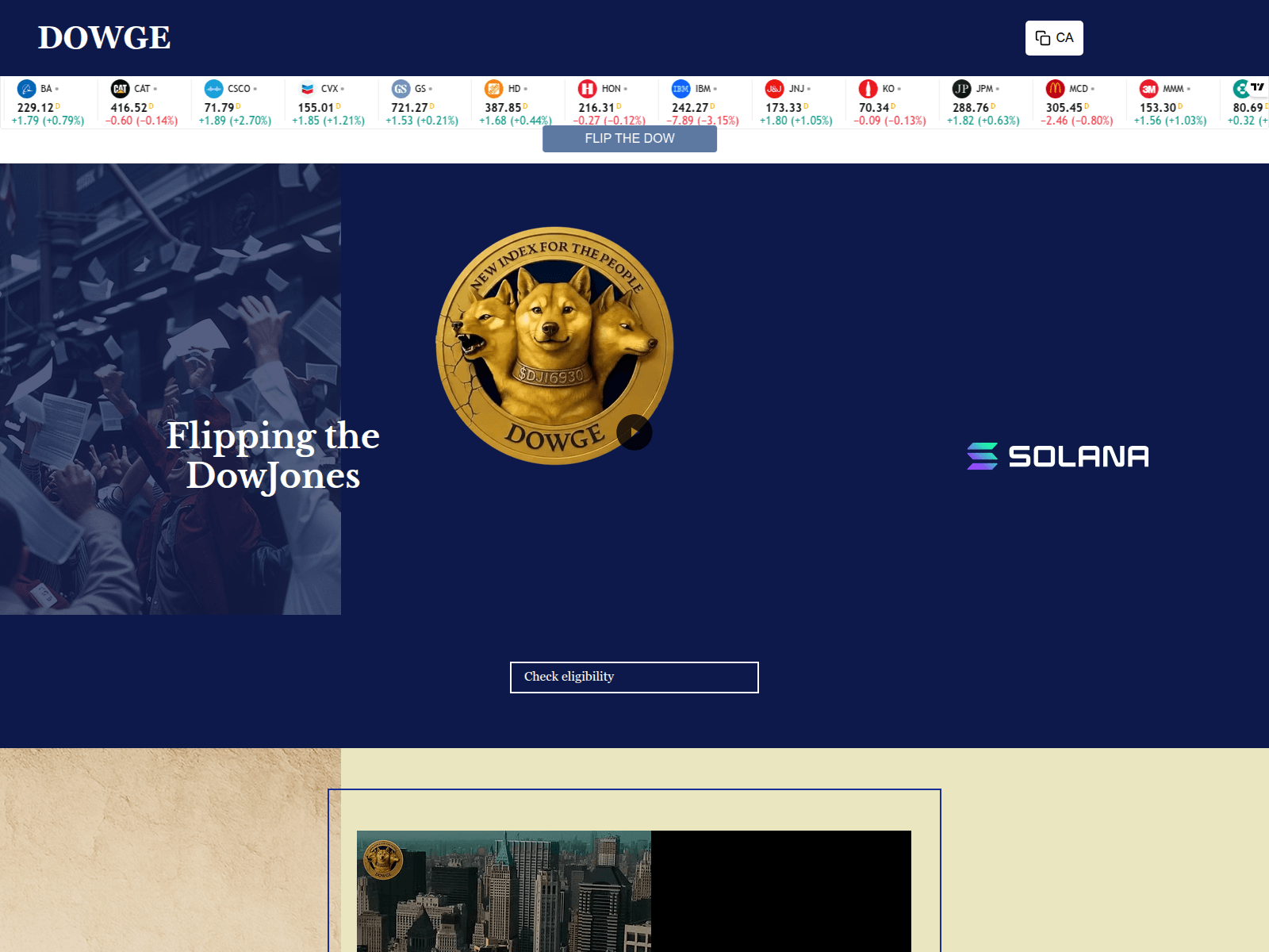 Screenshot of dowgeofsolana.net