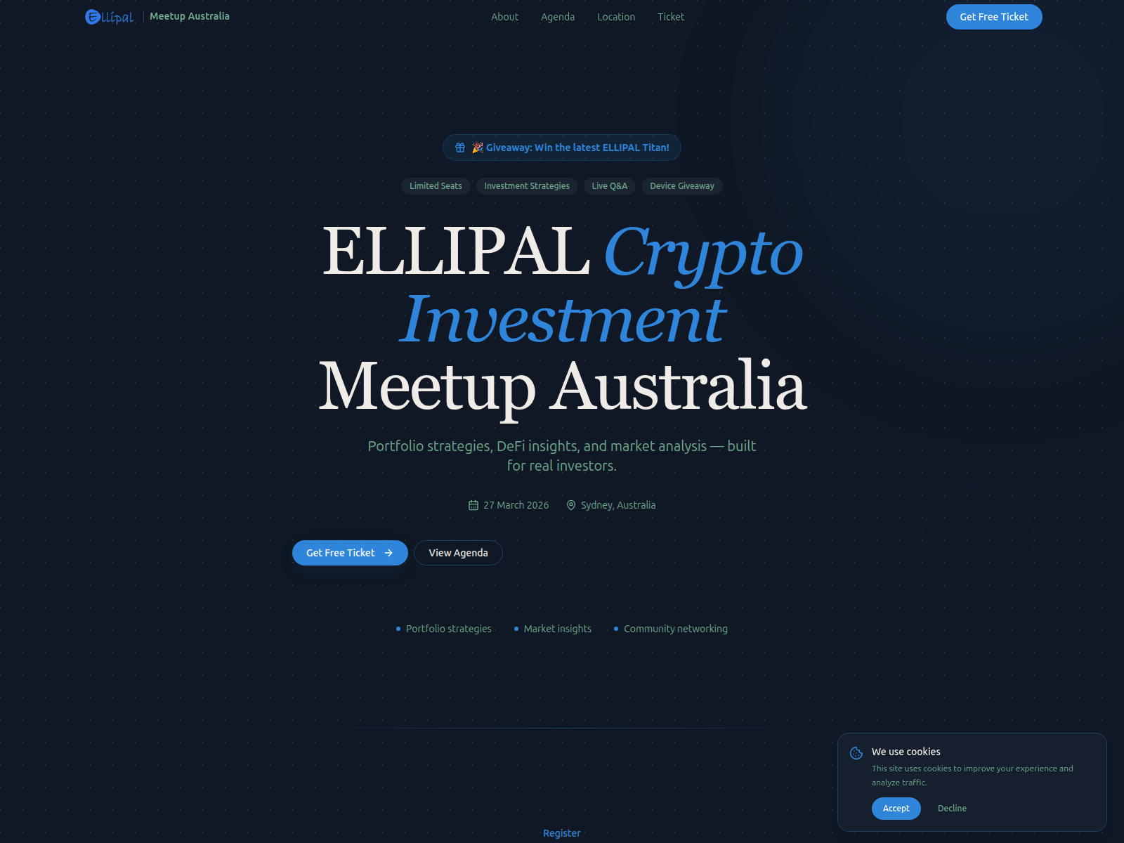 Screenshot of elpalmeetup.com