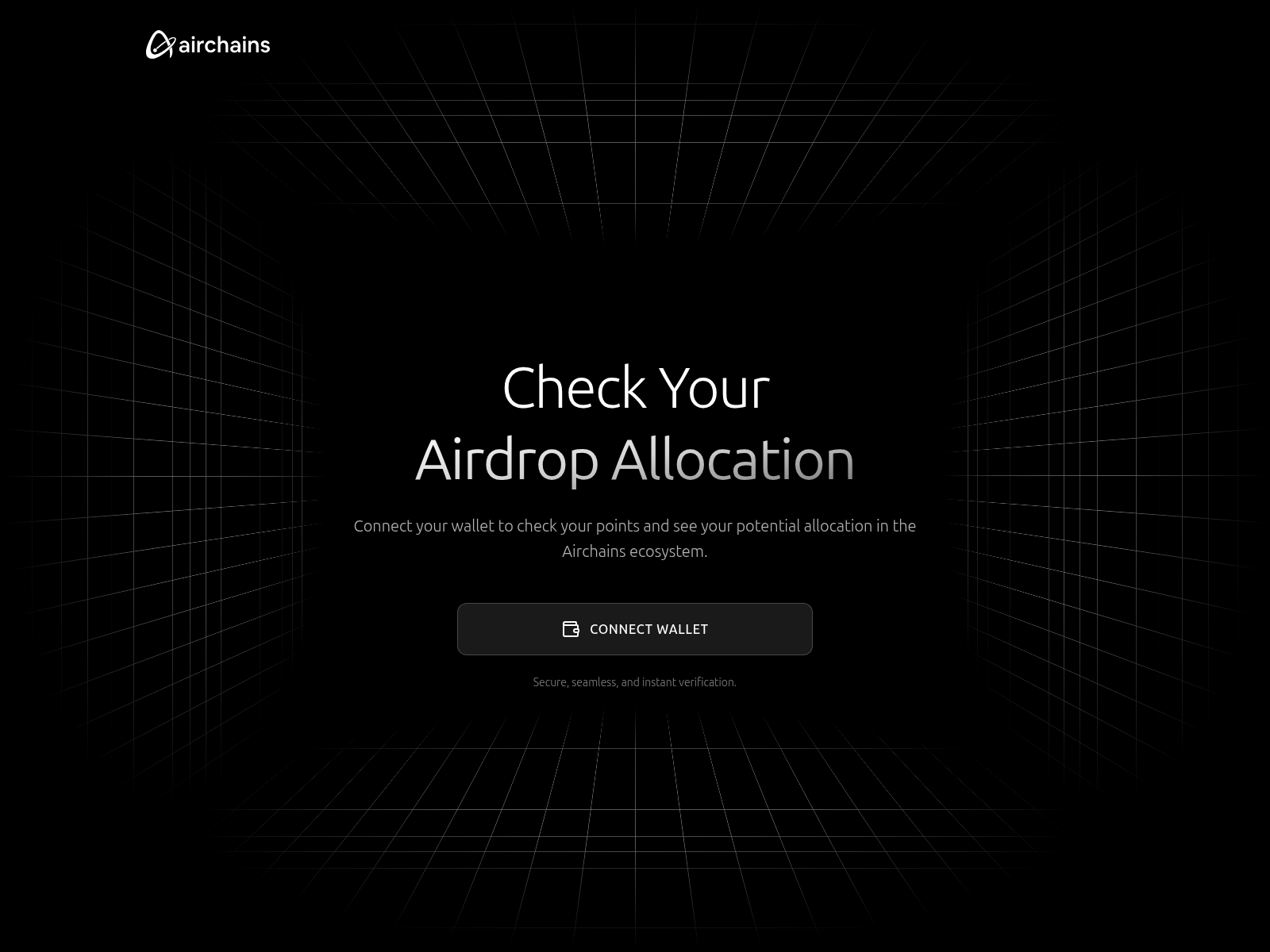 Screenshot of allocation.airchains.io