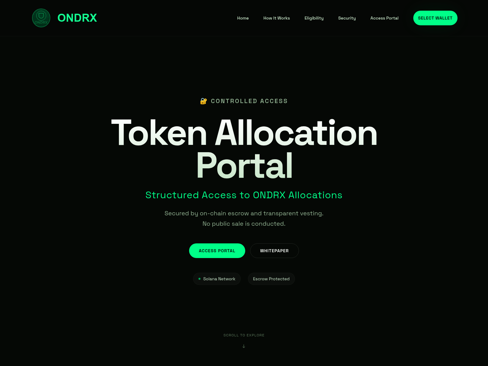 Screenshot of allocation.ondrix.com