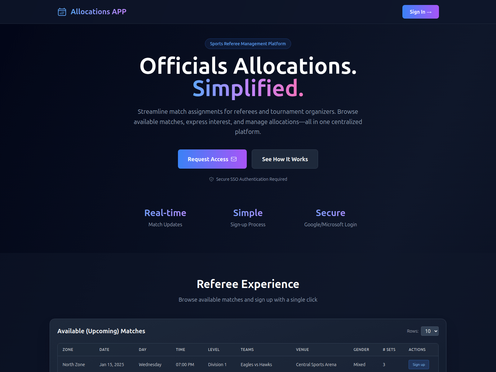 Forensic screenshot of allocationsapp.ca
