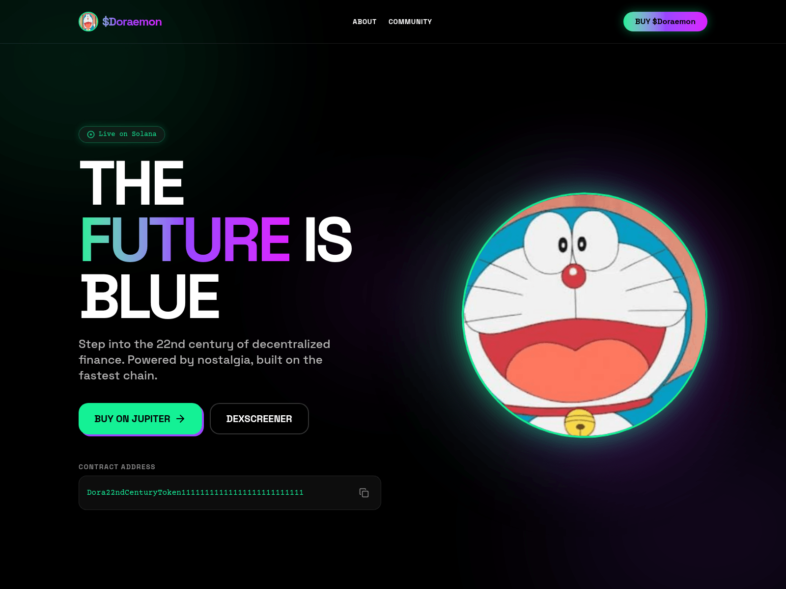 Screenshot of doraemonsolana.org