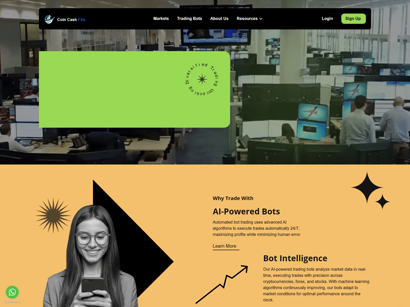 Screenshot of coincashfxs.com