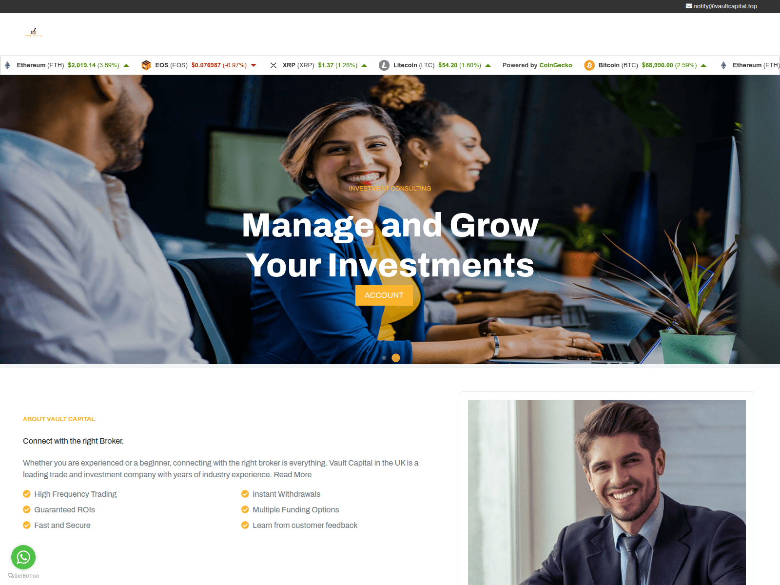 Screenshot of vaultcapital.top