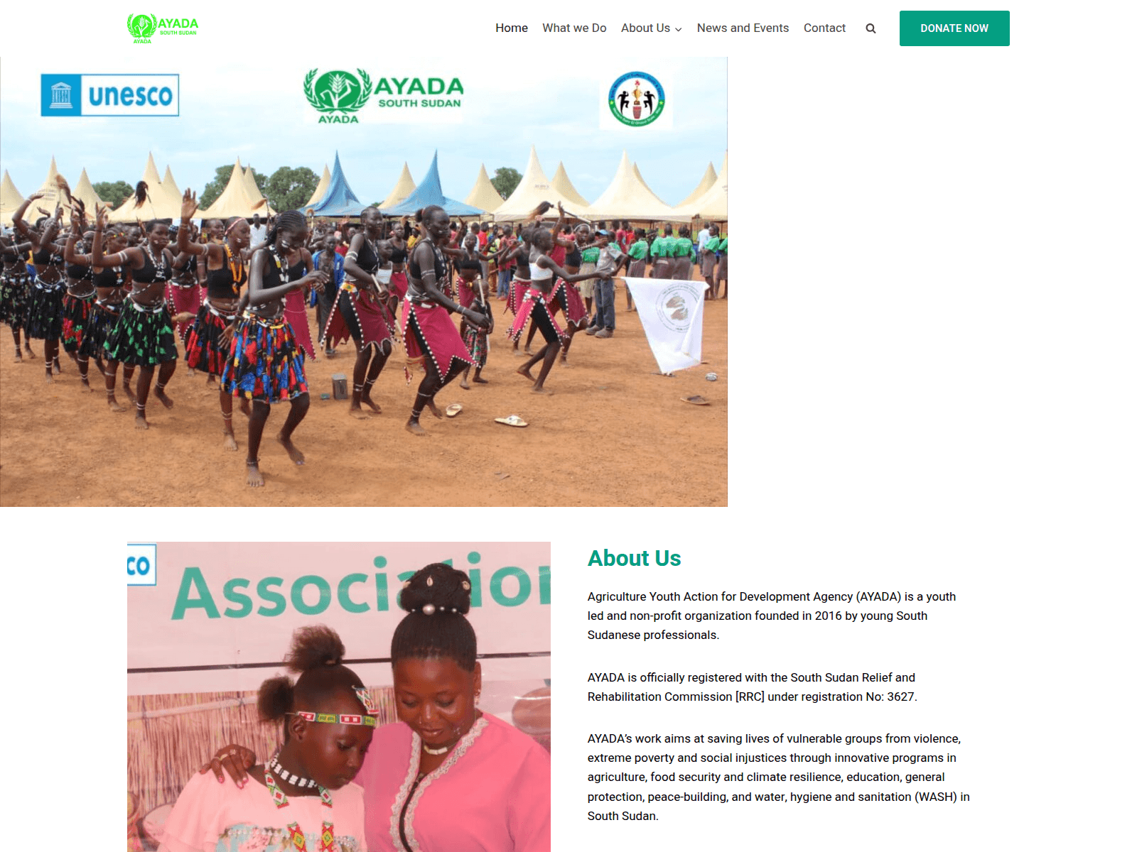 Screenshot of ayada.org