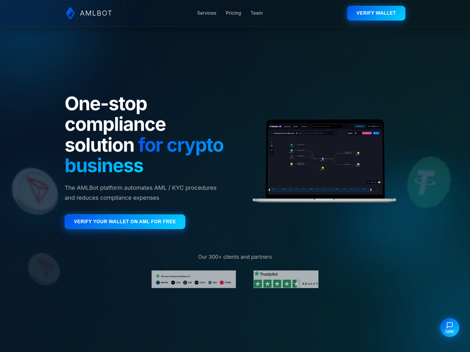 Screenshot of www.botscan-aml.com