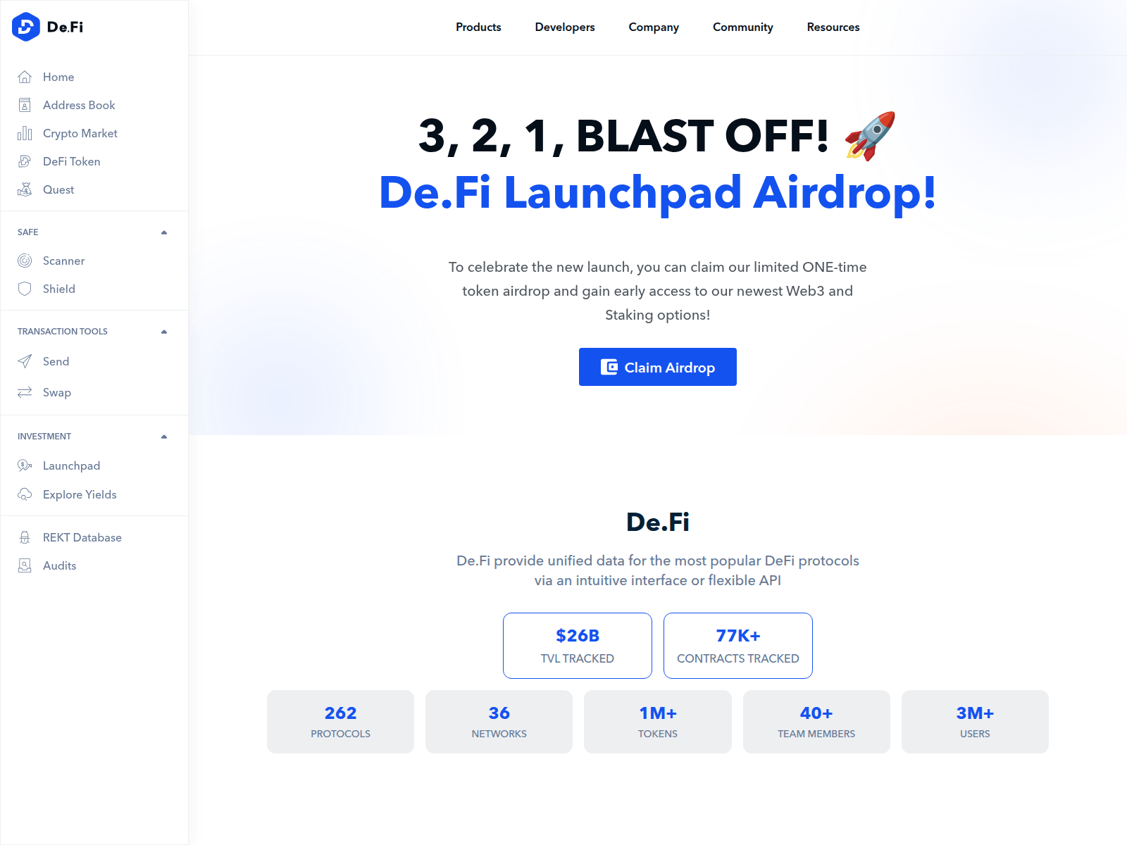 Screenshot of deficlaim.app