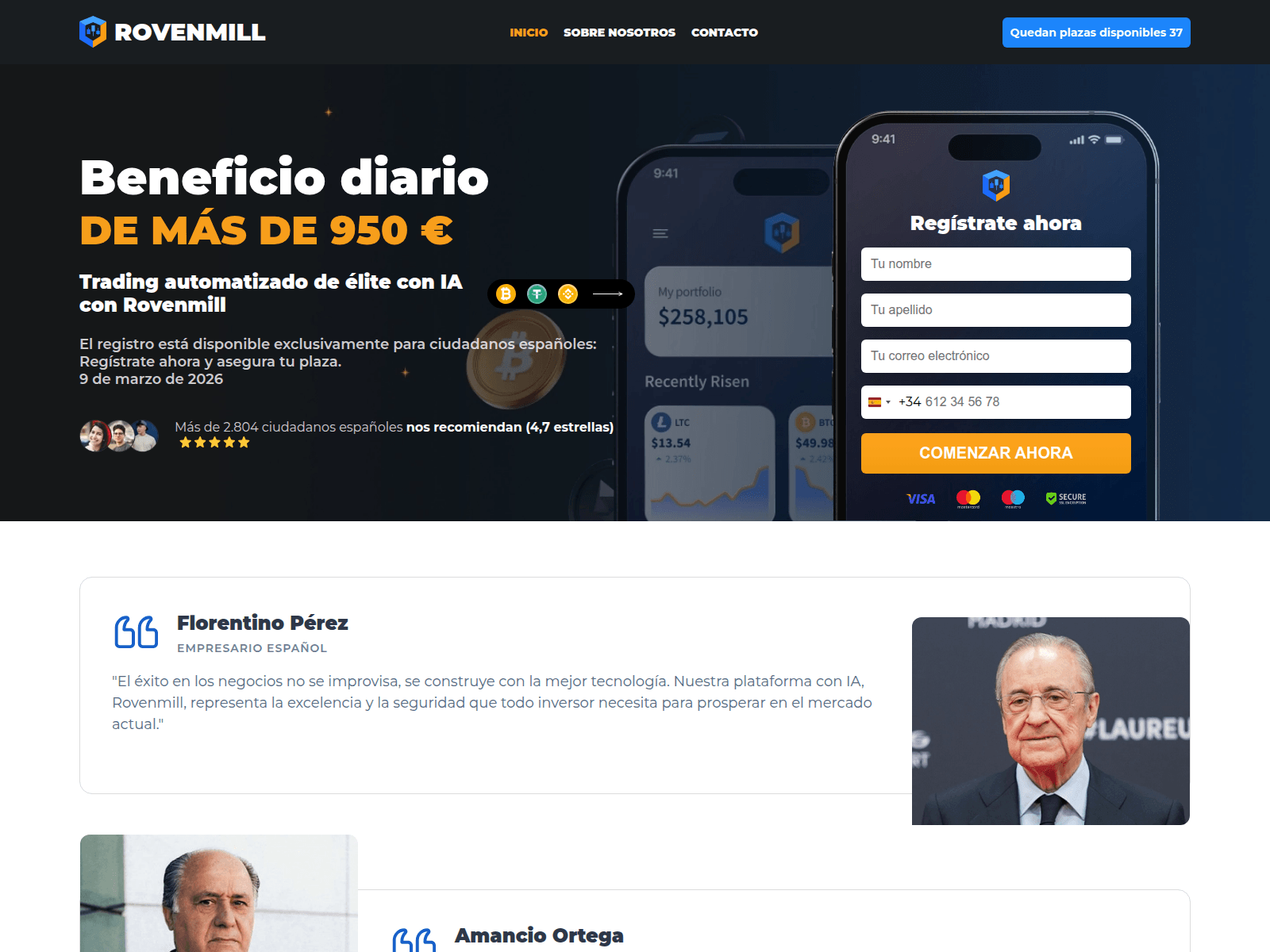 Screenshot of rovenmill-es.net