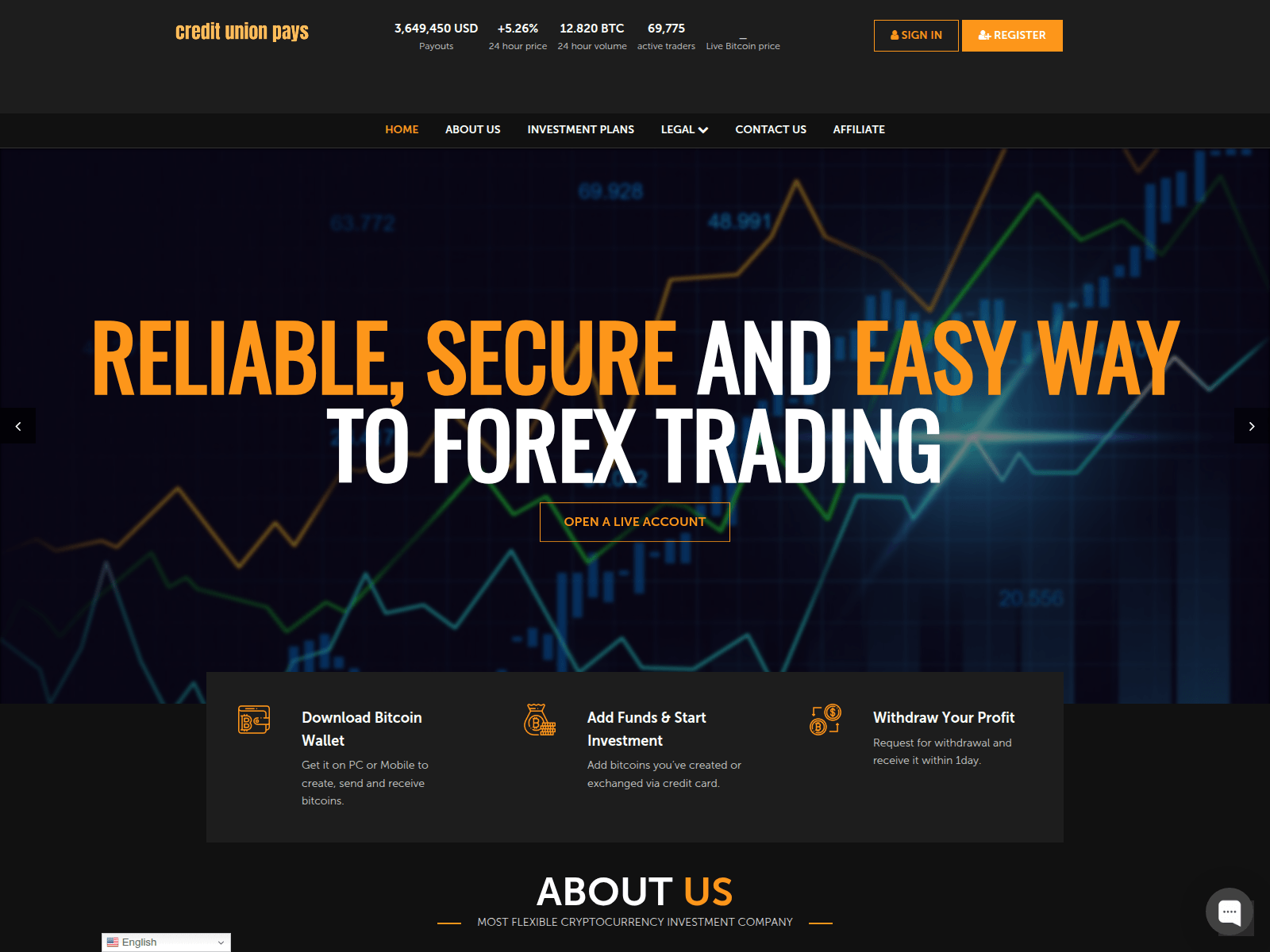 Screenshot of creditsunionpays.com