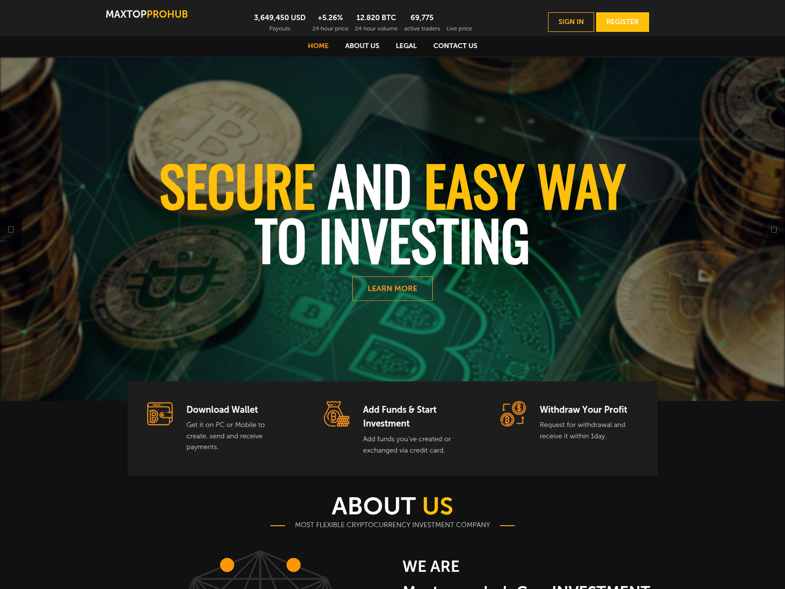 Forensic screenshot of oct.maxtopprohub.xyz