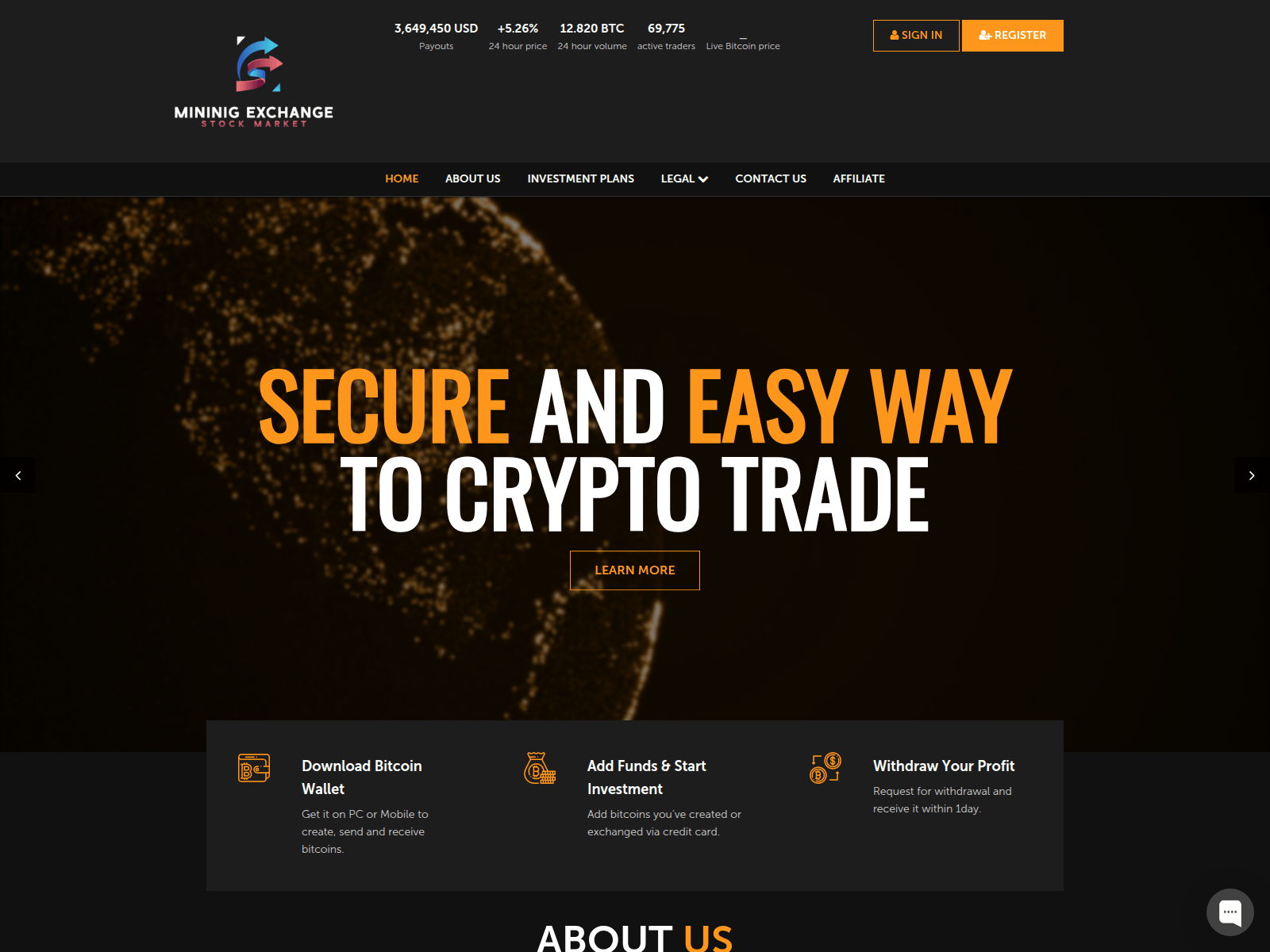 Screenshot of minningsmc25.com