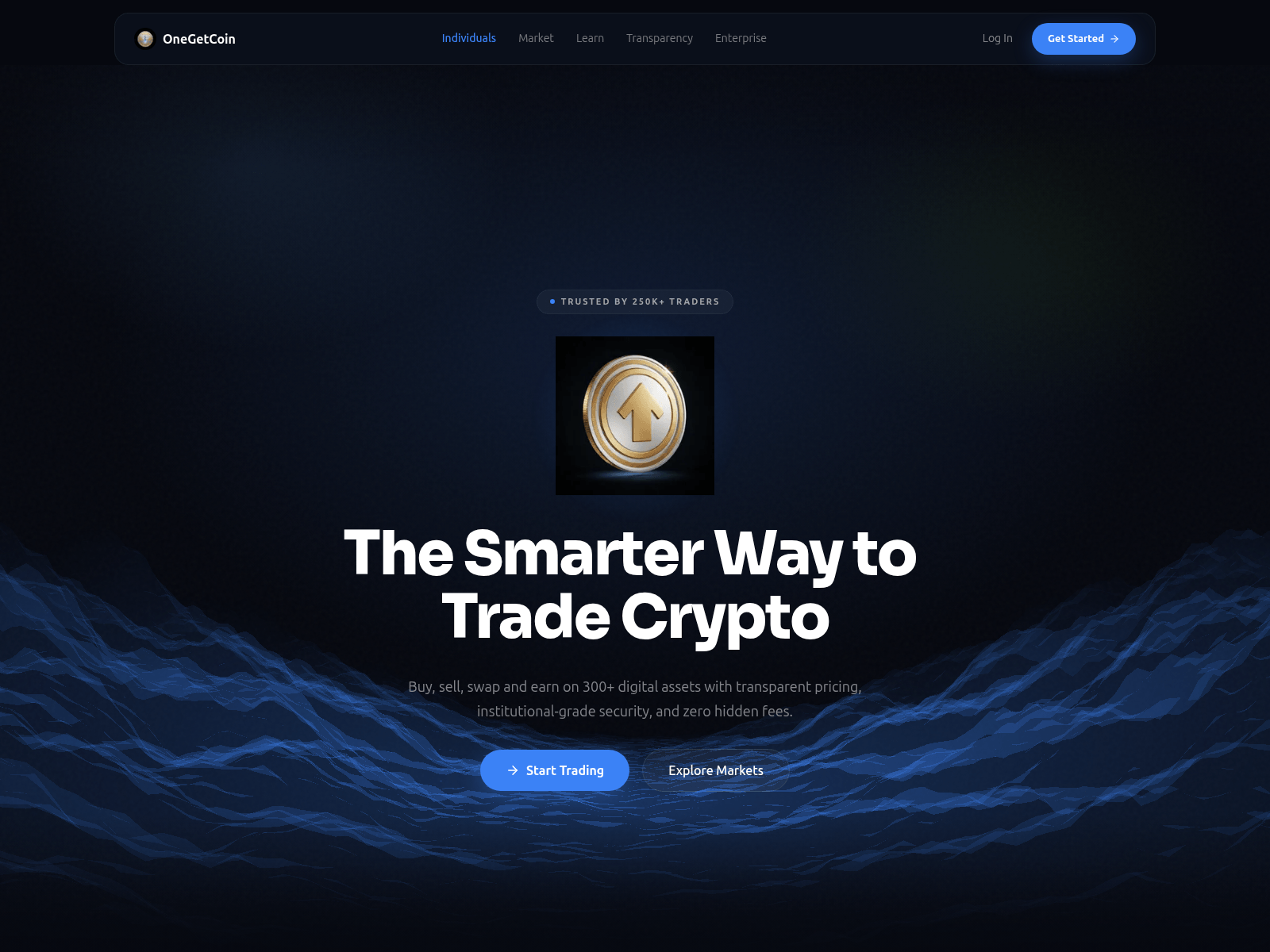 Screenshot of onegetcoin.com