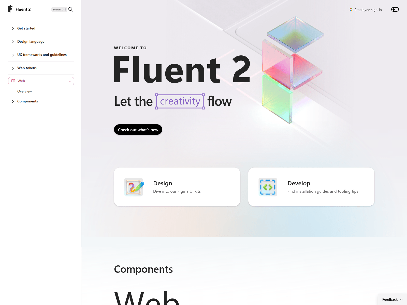 Screenshot of microsoft.design