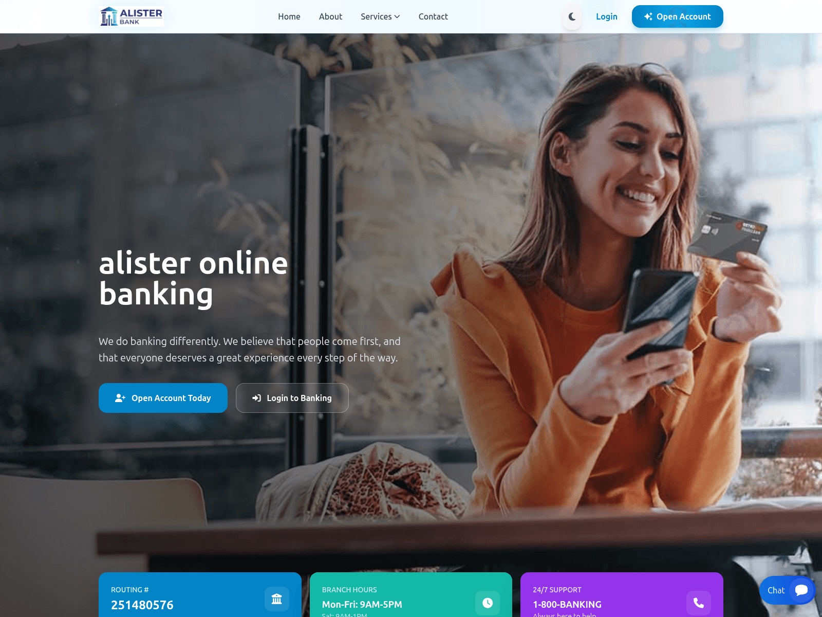 Screenshot of alisteronlinebanking.com