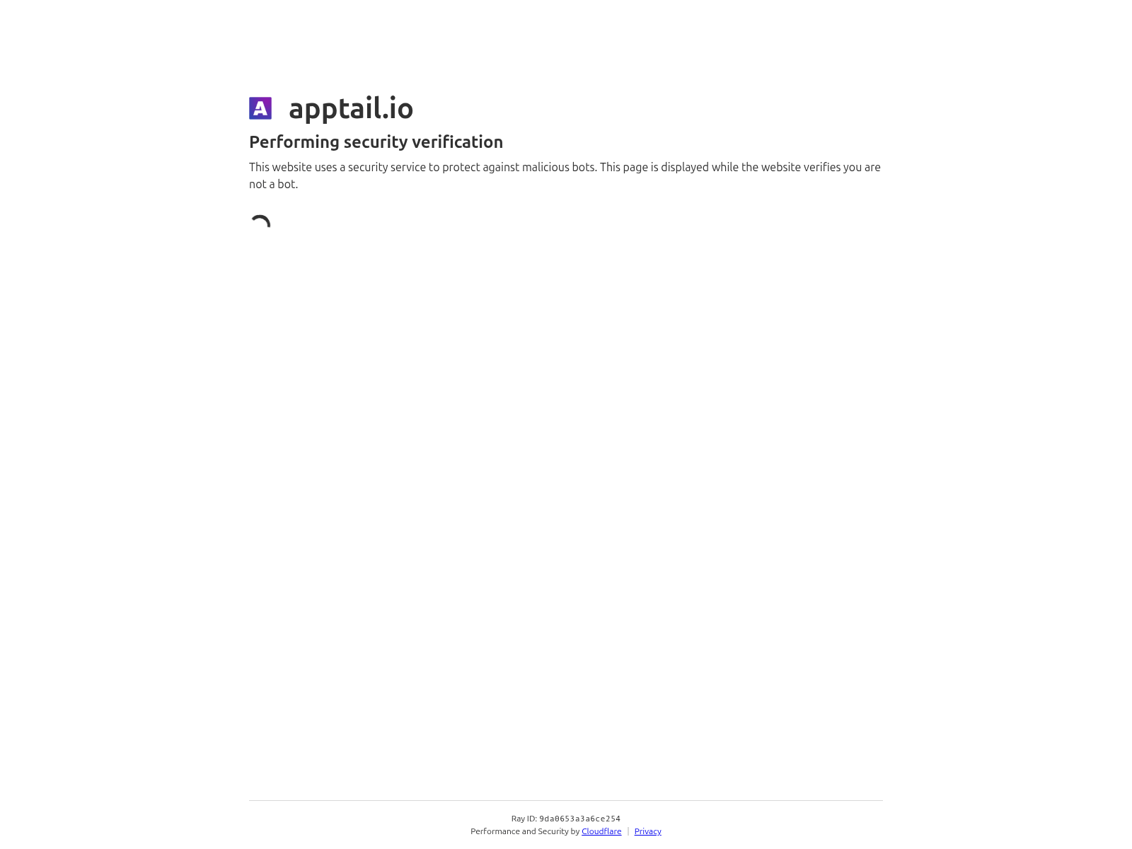 Screenshot of apptail.io