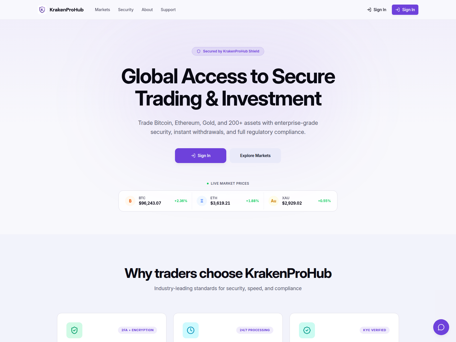 Screenshot of krakenprohub.com