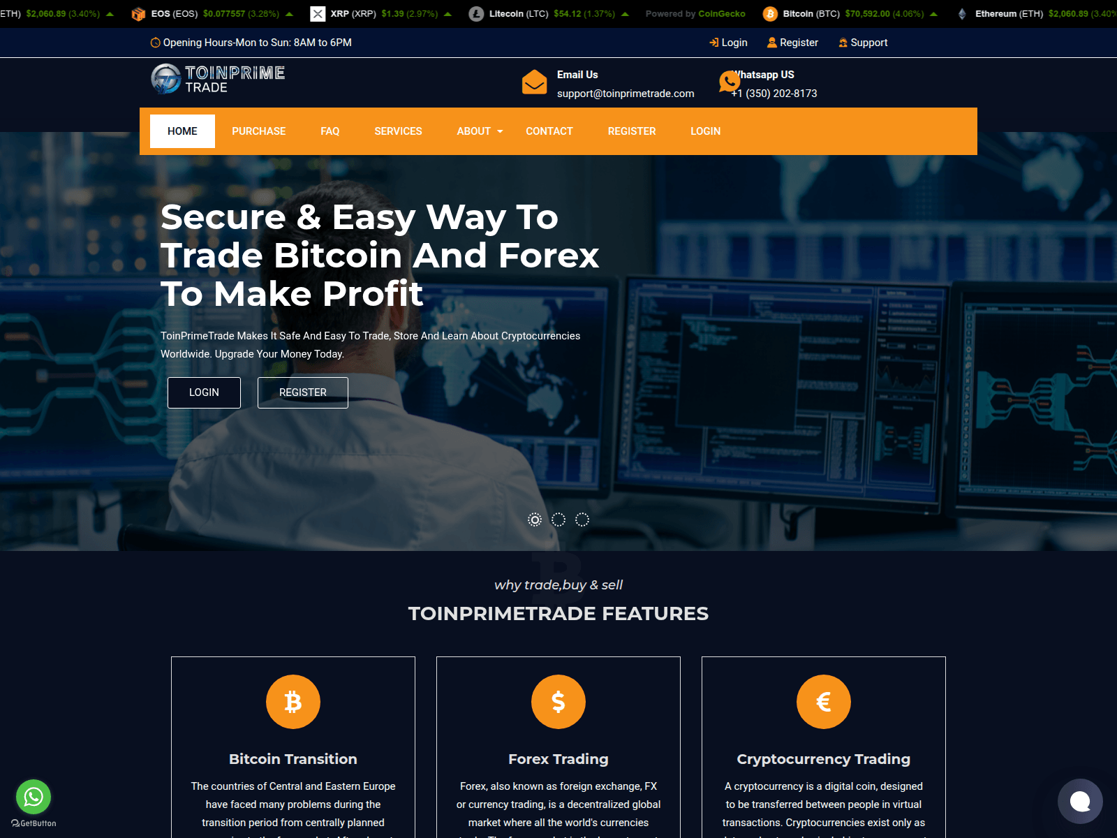 Screenshot of toinprimetrade.com