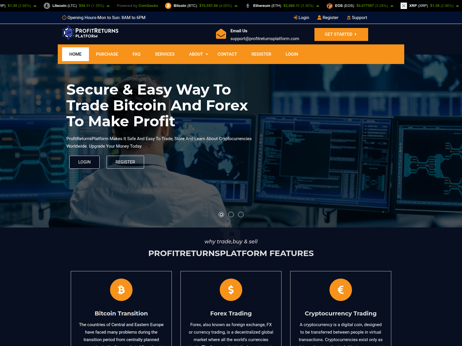 Screenshot of profitreturnsplatform.com