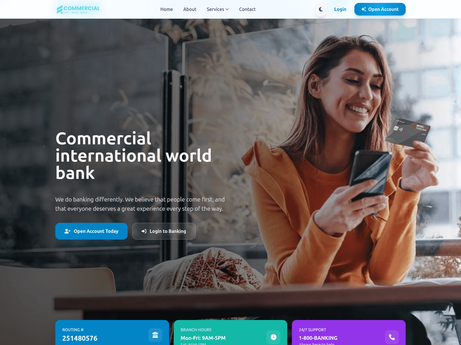 Screenshot of commercialintwld.com