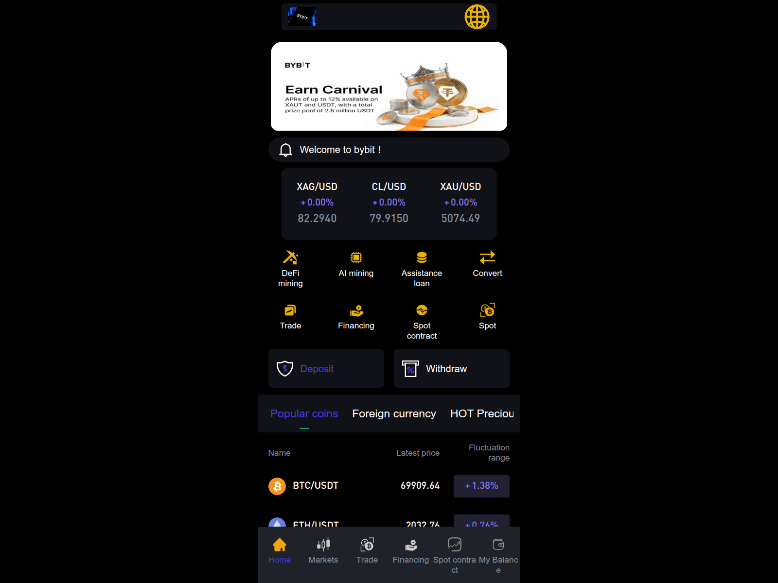 Screenshot of bybitrade.com