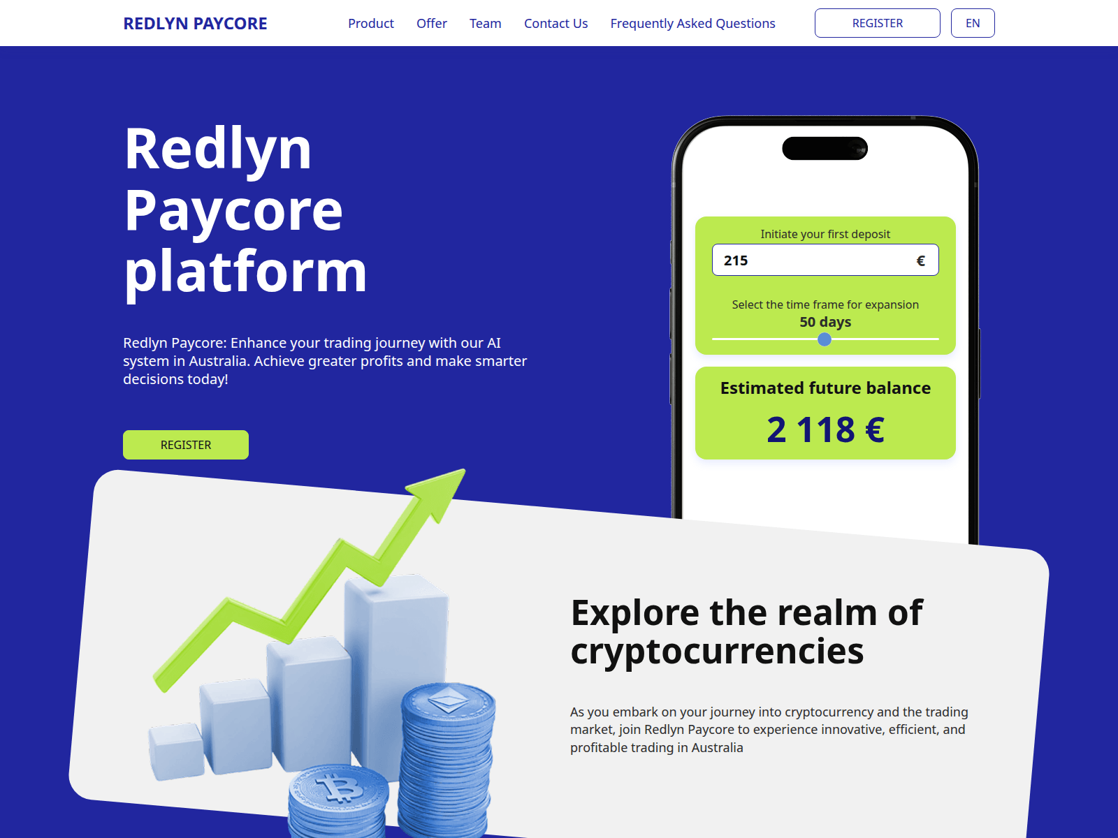 Screenshot of redlyn-paycore.com