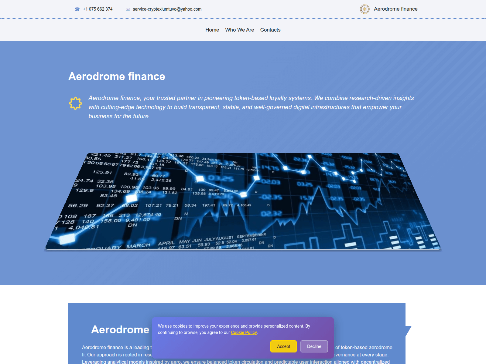 Screenshot of aero-drom-finance.com