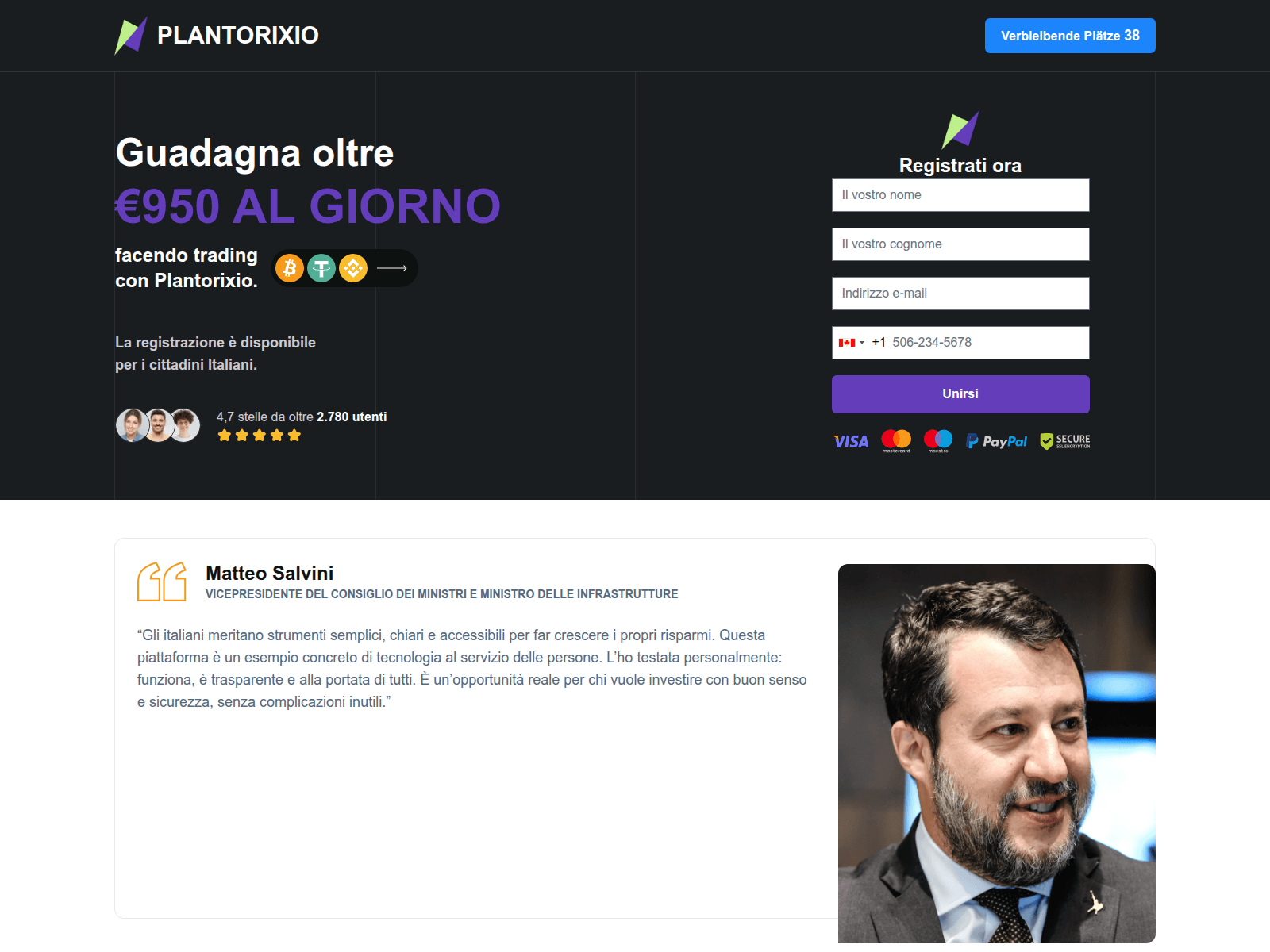 Screenshot of plantorixioapp.org