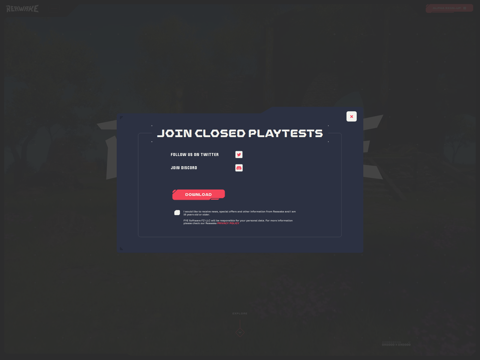 Screenshot of reawake.world